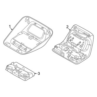 Ford OE - Overhead Console (W/O Shelf)
