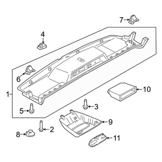 Ford OE - Overhead Console (With Shelf)