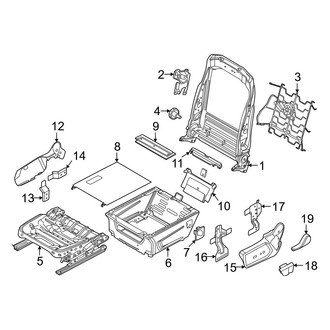 Ford OE - Seats & Tracks - Front Seat Components (Frame & Shields)