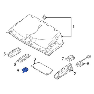 Ford OE - Left Sun Visor Holder
