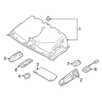 Ford OE - Roof - Interior Trim (Low Roof), (Extended Cargo Van / Standard Cargo Van 130.0" Wheelbase)