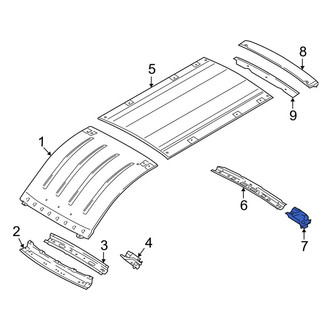 Ford OE - Rear Roof Bow Bracket