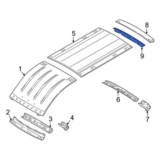 Ford OE - Rear Roof Header Panel