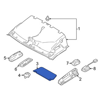 Ford OE - Left Sun Visor