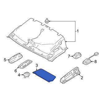 Ford OE - Right Sun Visor