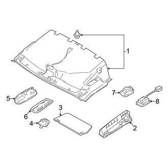 Ford OE - Roof - Interior Trim (Cab & Chassis / Cutaway Van)