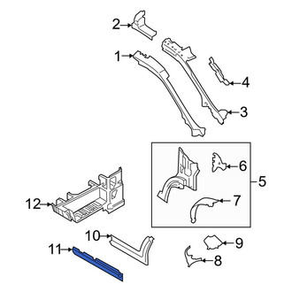 Ford OE - Left Rocker Panel Reinforcement