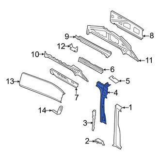 Ford OE - Right Inner Body B-Pillar