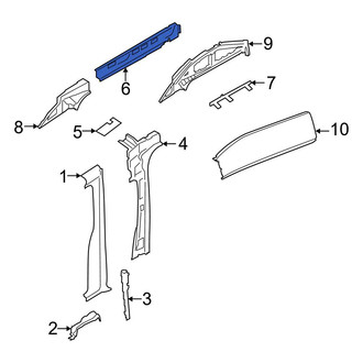 Ford OE - Left Roof Side Rail