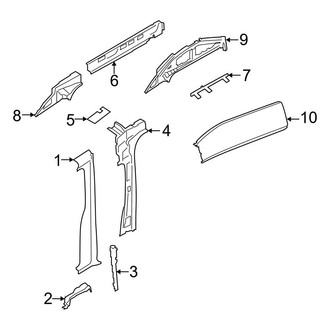 Ford OE - Pillars, Rocker & Floor - Center Pillar (Driver Side)