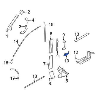 Ford OE - Right Interior Grab Bar Cap