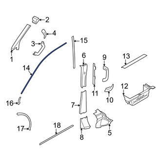 Ford OE - Rear Left Outer Door Seal