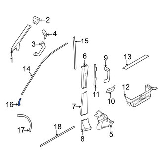 Ford OE - Rear Left Outer Door Seal