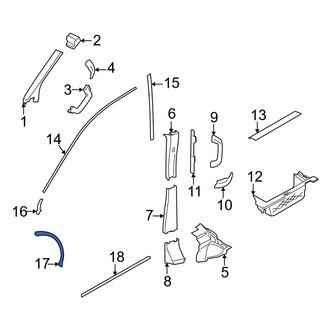 Ford OE - Front Center Door Seal
