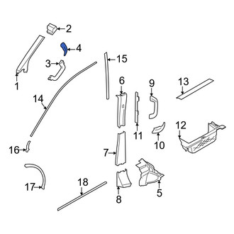Ford OE - Right Interior Grab Bar Cap
