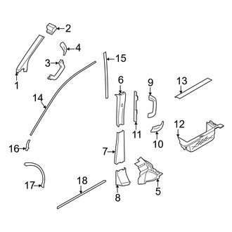 Ford OE - Pillars, Rocker & Floor - Interior Trim