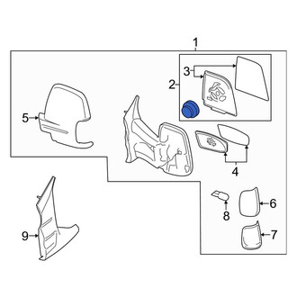 Ford OE - Front Right Door Mirror Drive Motor