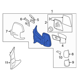 Ford OE - Front Left Door Mirror