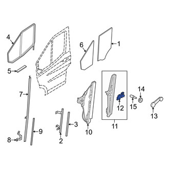 Ford OE - Front Left Window Motor