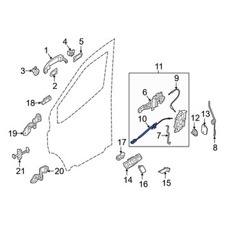 Ford OE - Rear Right Door Latch Cable