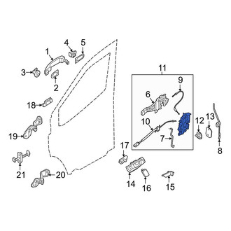 Ford OE - Front Left Door Latch Assembly