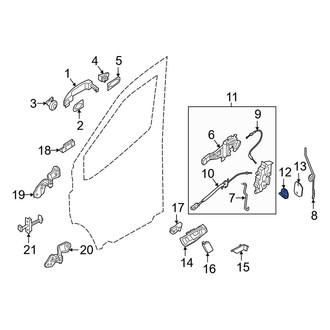 Ford OE - Front Door Lock Striker Plate