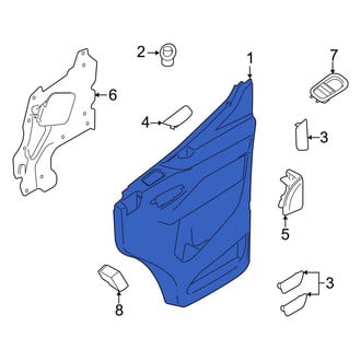 Ford OE - Front Right Inner Door Interior Trim Panel