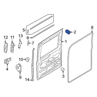 Ford OE - Upper Sliding Door Stop Bumper