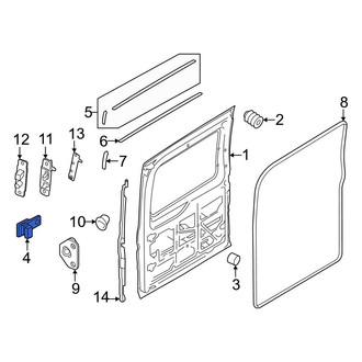 Ford OE - Right Upper Sliding Door Stop Bumper