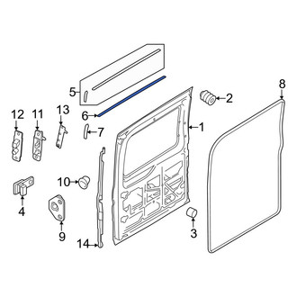 Ford OE - Right Outer Sliding Door Weatherstrip