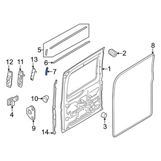 Ford OE - Right Outer Sliding Door Weatherstrip