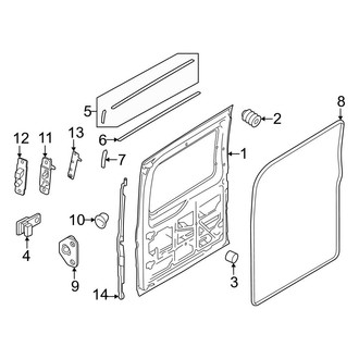 Ford OE - Side Loading Door - Door & Components (Sliding)
