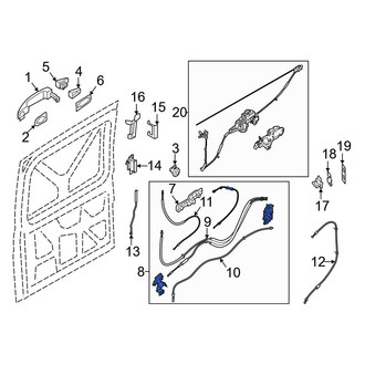 Ford OE - Right Sliding Door Latch