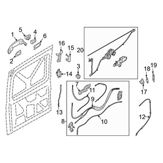 Ford OE - Side Loading Door - Lock & Hardware (Sliding)