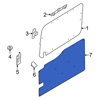Ford OE - Right Lower Inner Sliding Door Trim Panel