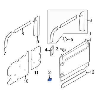Ford OE - Right Sliding Door Trim Panel Screw Cap