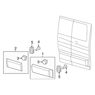 Ford OE - Side Loading Door - Exterior Trim (Hinged)