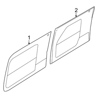 Ford OE - Side Loading Door - Glass & Hardware (Hinged)