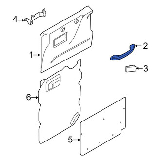 Ford OE - Center Front Interior Door Pull Handle