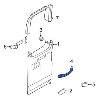 Ford OE - Center Front Interior Door Pull Handle
