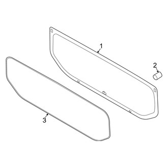 Ford OE - Back Glass - Glass (Cab Chassis), (Cab & Chassis)