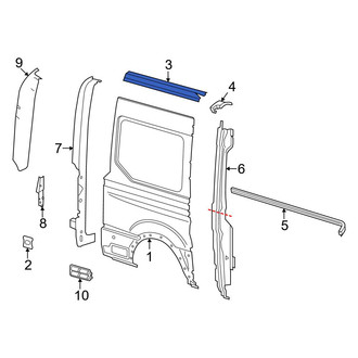 Ford OE - Rear Right Lower Rearward Quarter Panel Extension
