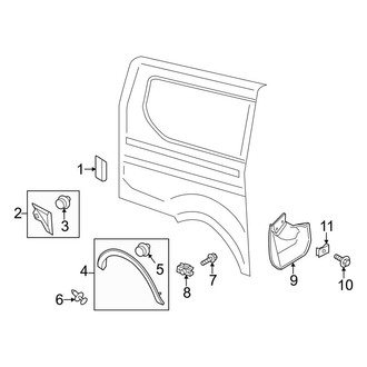 Ford OE - Side Panel - Exterior Trim (Passenger Side)