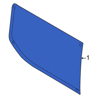 Ford OE - Rear Right Forward Quarter Glass