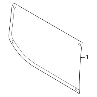 Ford OE - Side Panel - Glass (Passenger Side), (Extended Cargo Van / Standard Cargo Van)