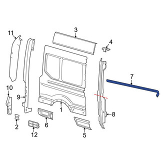 Ford OE - Center Right Sliding Door Track
