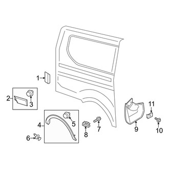 Ford OE - Side Panel - Exterior Trim (Passenger Side)