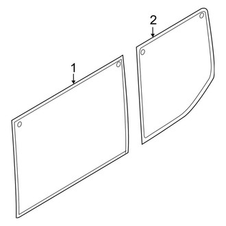 Ford OE - Side Panel - Glass (Passenger Side)