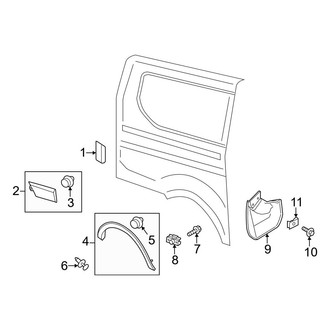 Ford OE - Side Panel - Exterior Trim (Passenger Side)