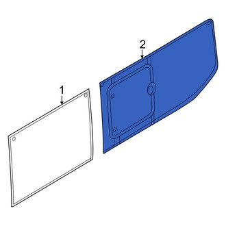 Ford OE - Rear Right Forward Quarter Glass